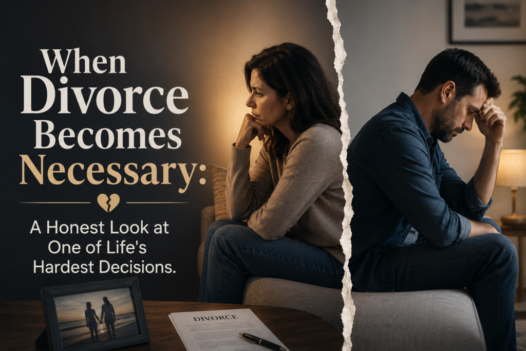 When Divorce Becomes Necessary: A Honest Look at One of Life's Hardest Decisions